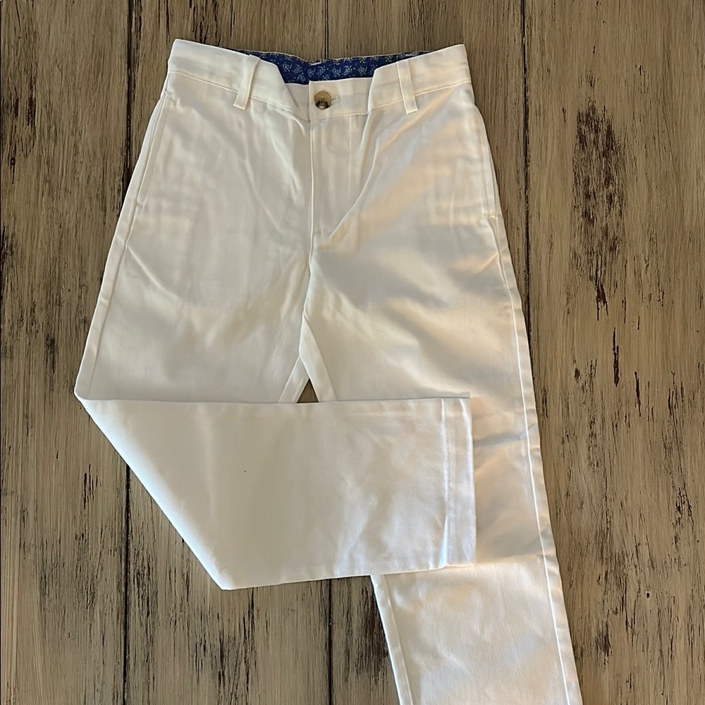 White Casual Straight-Leg Bottoms